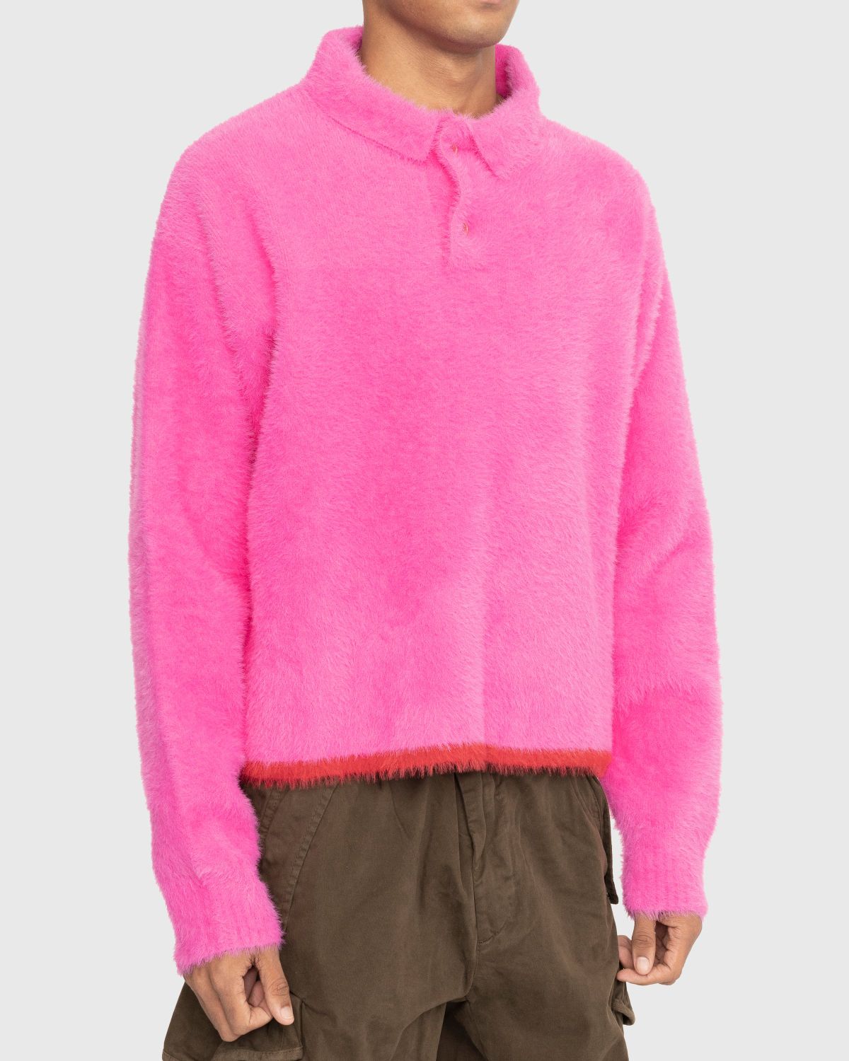 JACQUEMUS – Le Polo Neve Pink - Polos - Pink - Image 3