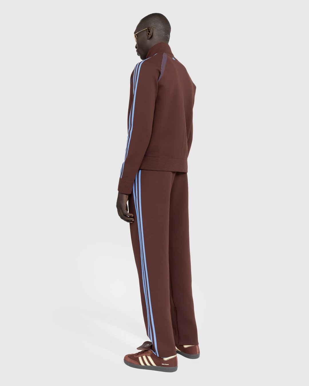 Adidas x Wales Bonner – Knit Track Pant Mystery Brown - Pants - Brown - Image 4