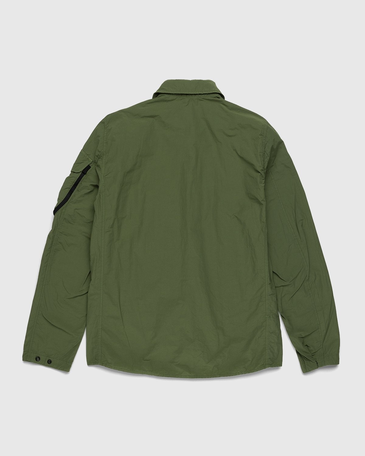 Stone Island – 10502 Garment-Dyed Naslan Light Overshirt Olive - Outerwear - Green - Image 2