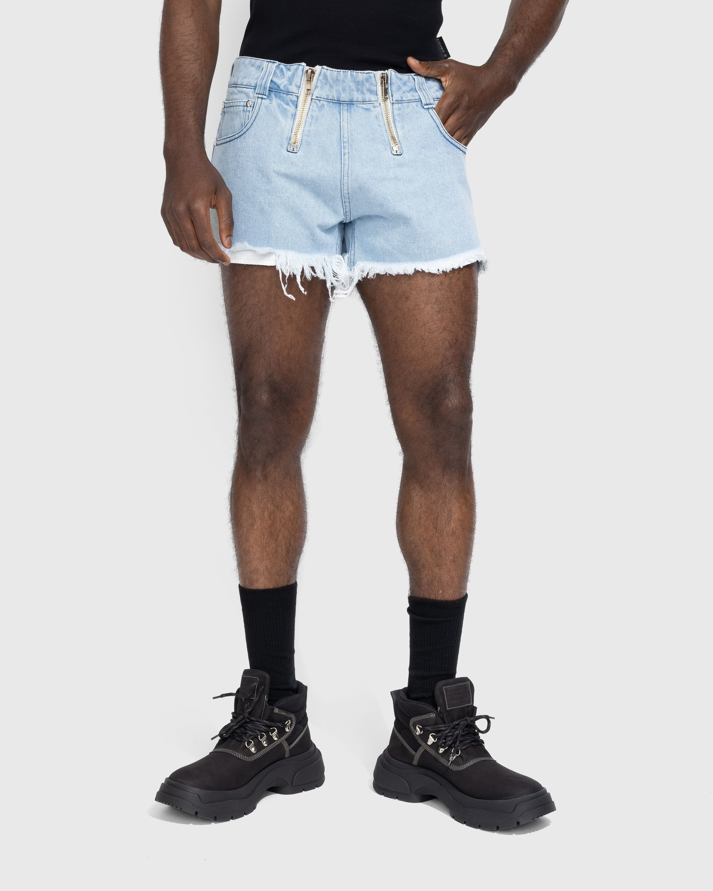 GmbH – Rim Denim Shorts Light Indigo Blue - Shorts - Blue - Image 2
