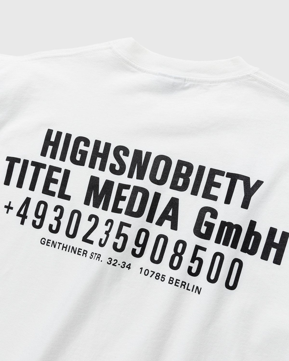Highsnobiety – Titel Media GmbH T-Shirt White - Image 3