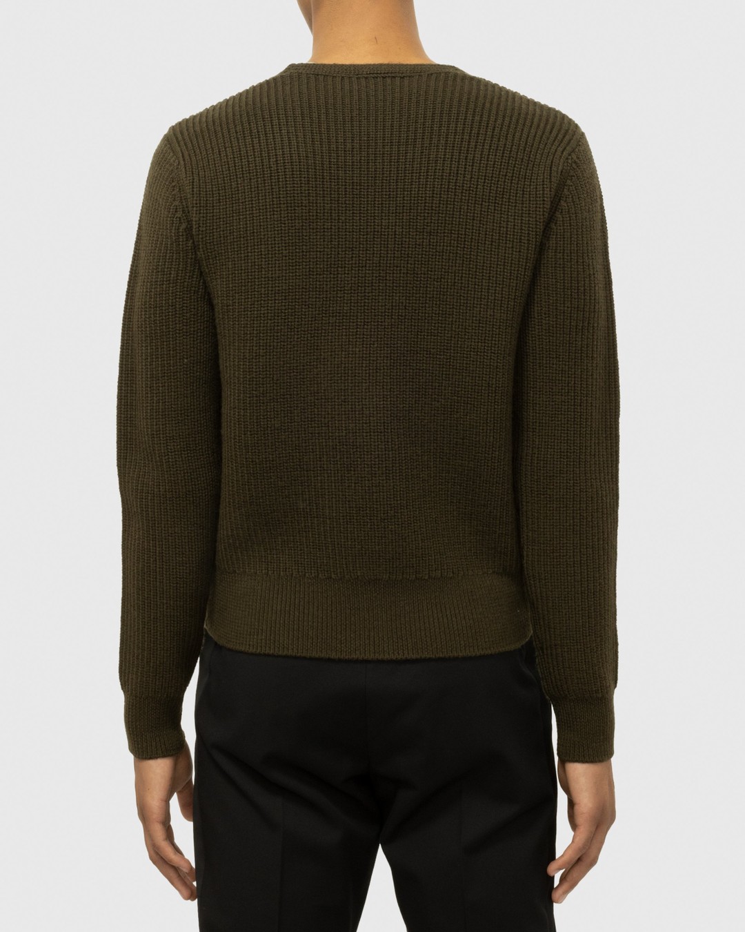 Dries van Noten – Newton Merino Sweater Green - Knitwear - Green - Image 5