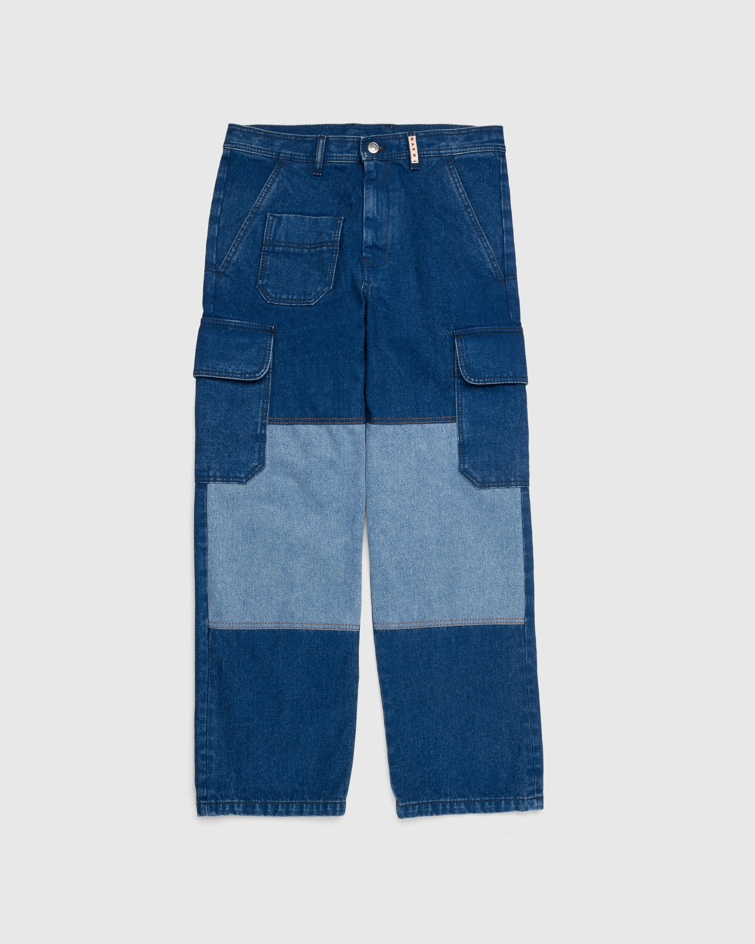 Marni – Denim Cargo Pants Blue - Pants - Blue - Image 1