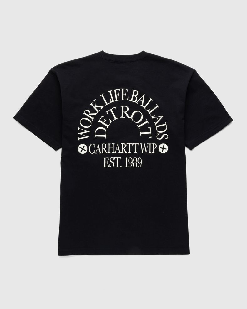 Carhartt WIP – Work Varsity T–Shirt Black/Wax