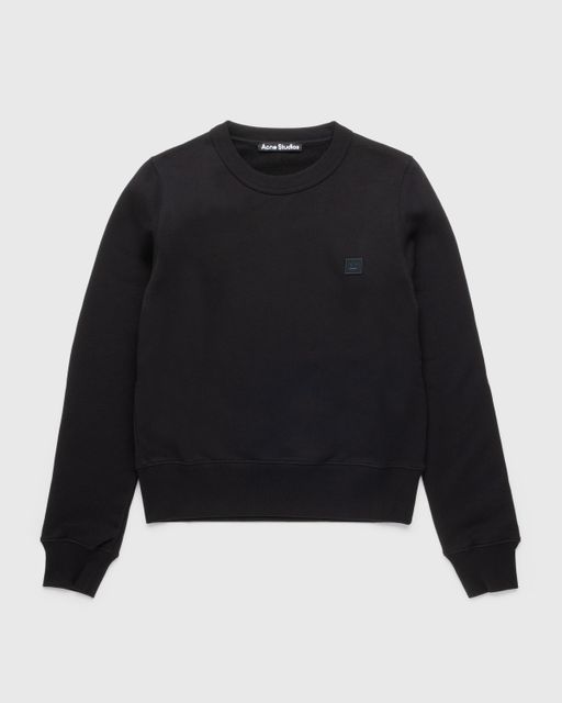 Acne Studios – Organic Cotton Crewneck Sweatshirt Black | Highsnobiety Shop
