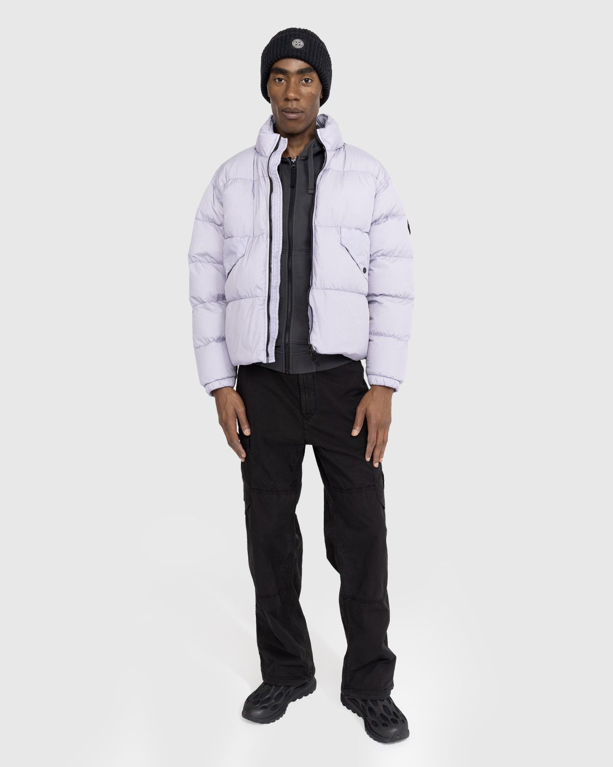 Stone Island – Real Down Jacket Lavender - Outerwear - Purple - Image 2