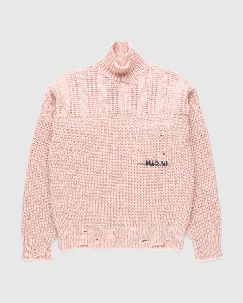 Marni – Wool Turtleneck Pink
