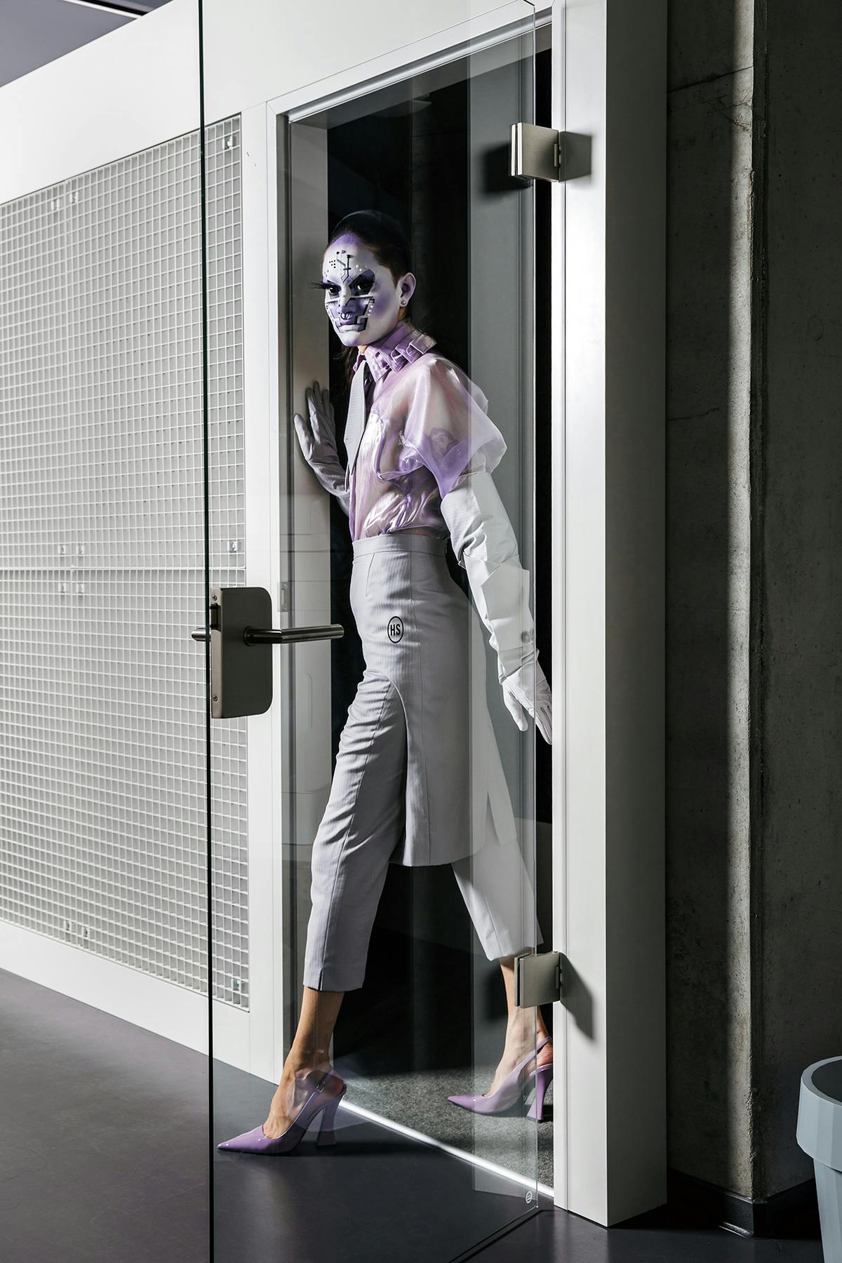 Garments: Catalogue Of Disguise, Tie: Hungry, Shoes: Prada