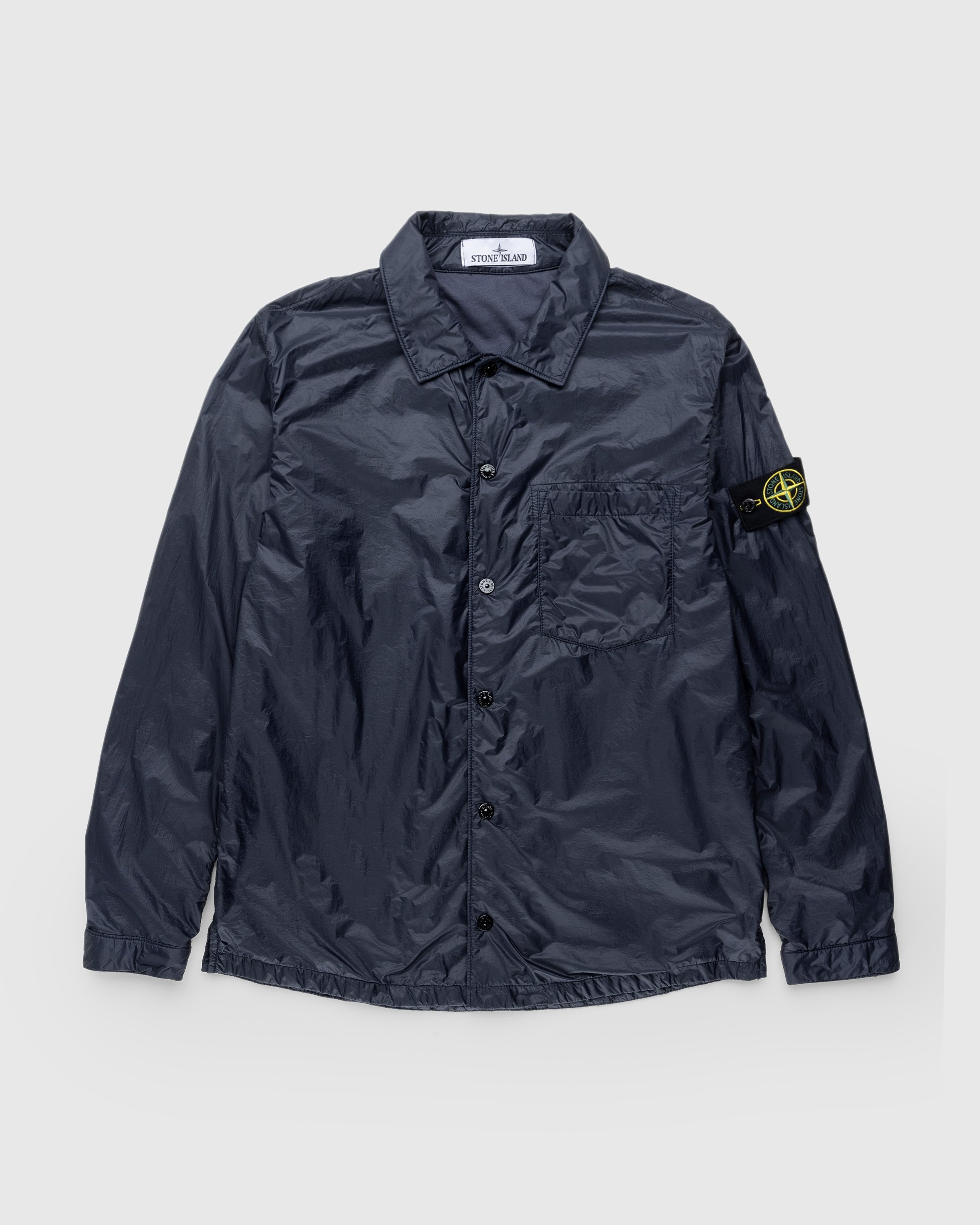 Stone Island – Overshirt Navy Blue 11025 - Shirts - Blue - Image 1