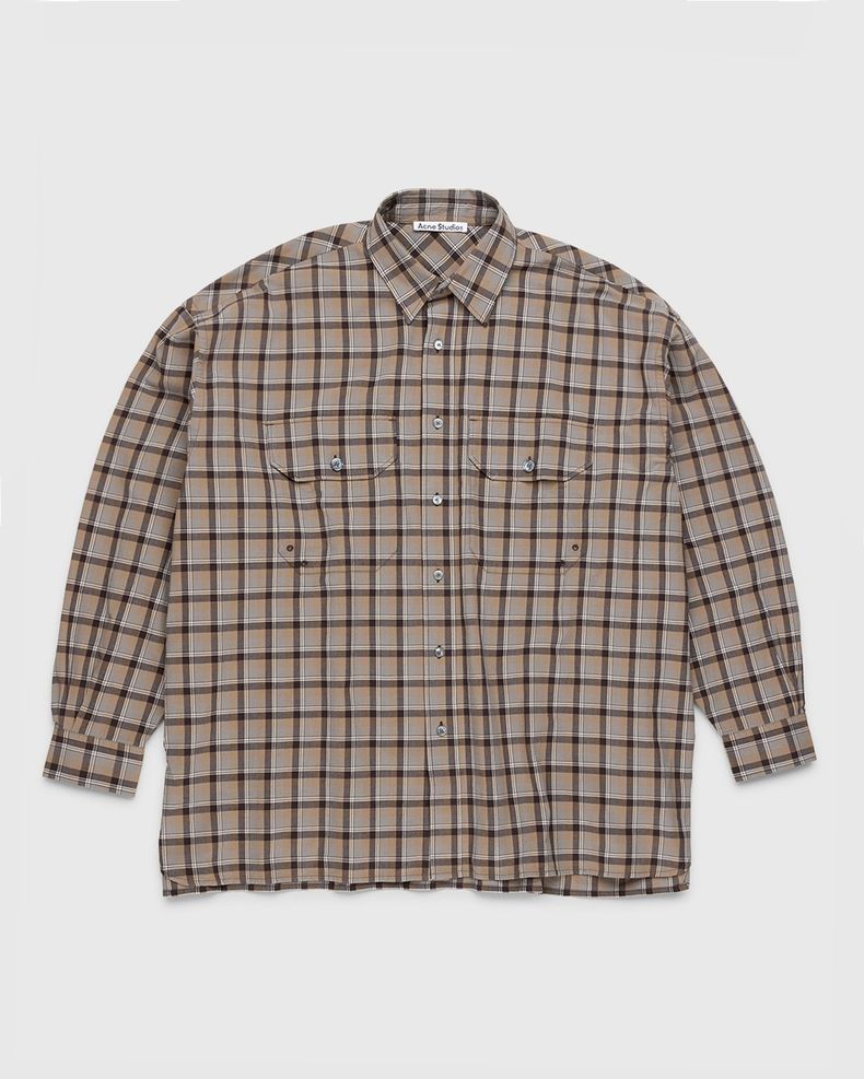Acne Studios – Checked Shirt Brown