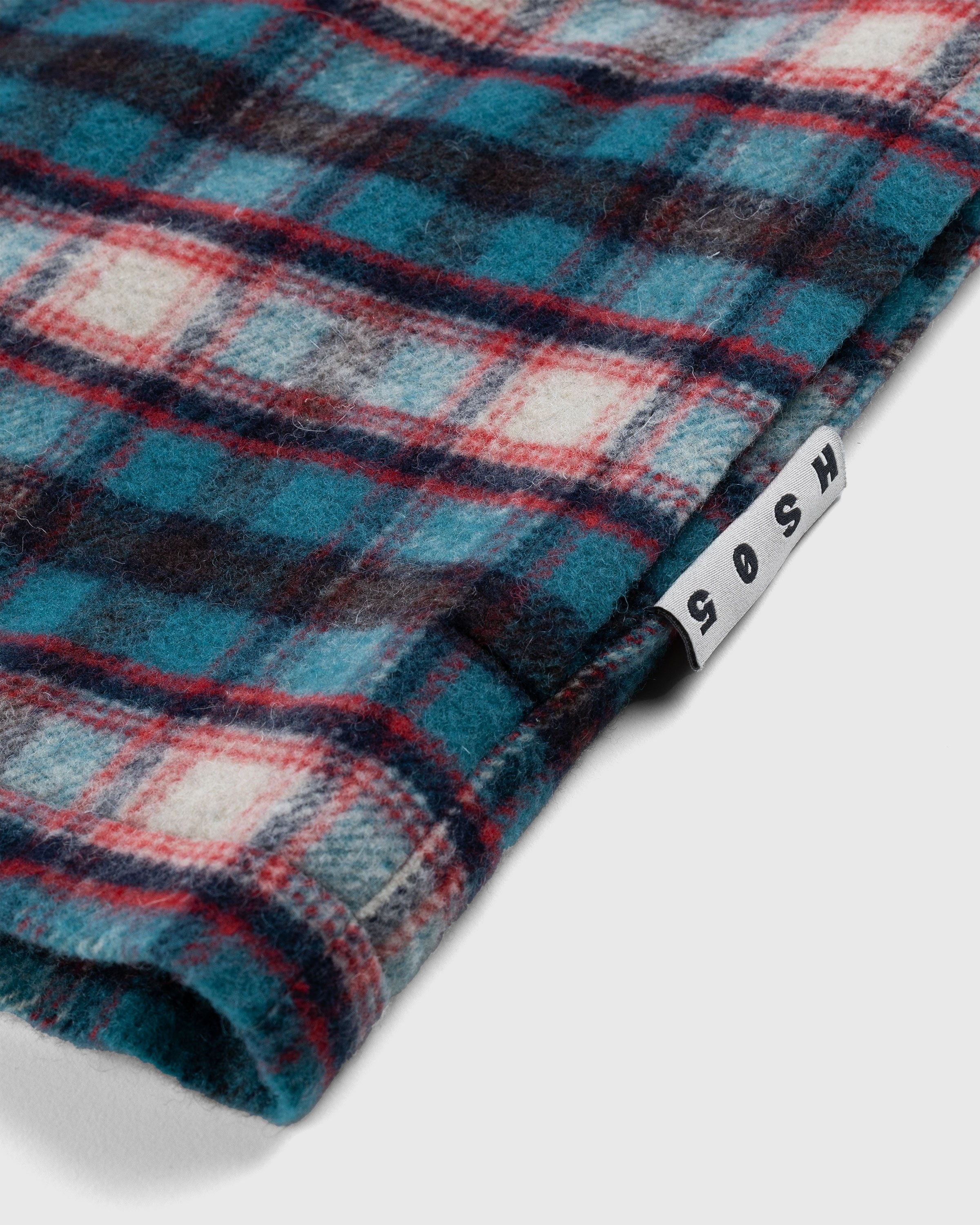 Highsnobiety HS05 – Shaggy Plaid Shirt Red/Blue - Shirts - Multi - Image 7