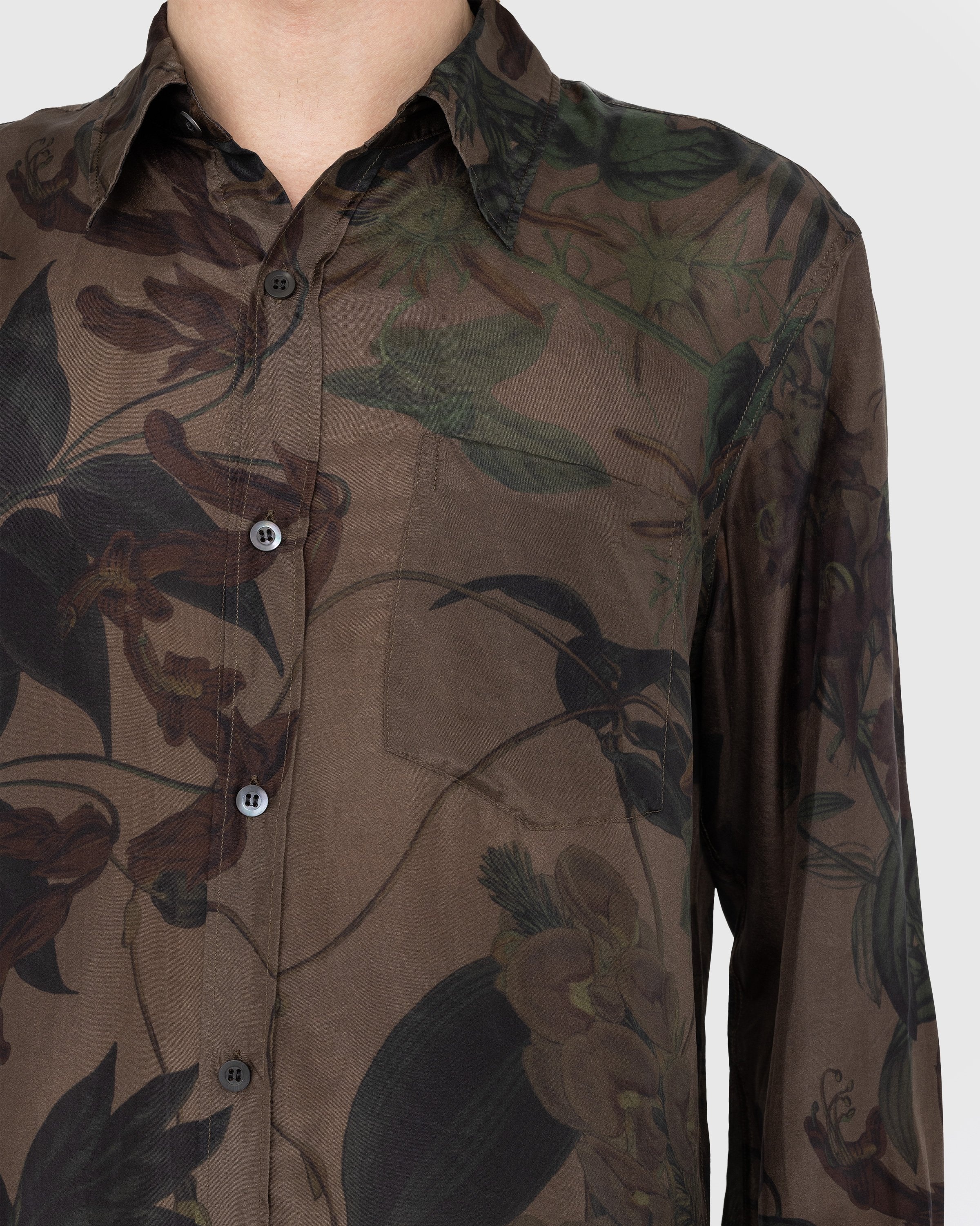 Dries van Noten – Corbino Shirt Brown - Shirts - Brown - Image 5