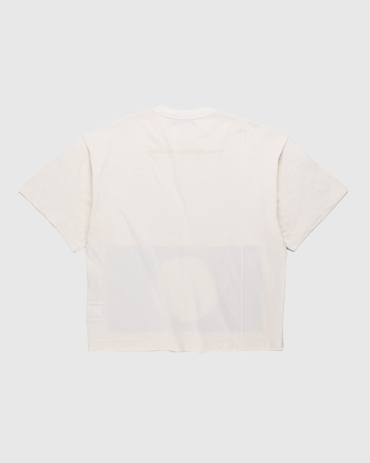 A-COLD-WALL* – Hemisphere Print T-Shirt Warm White - Image 2
