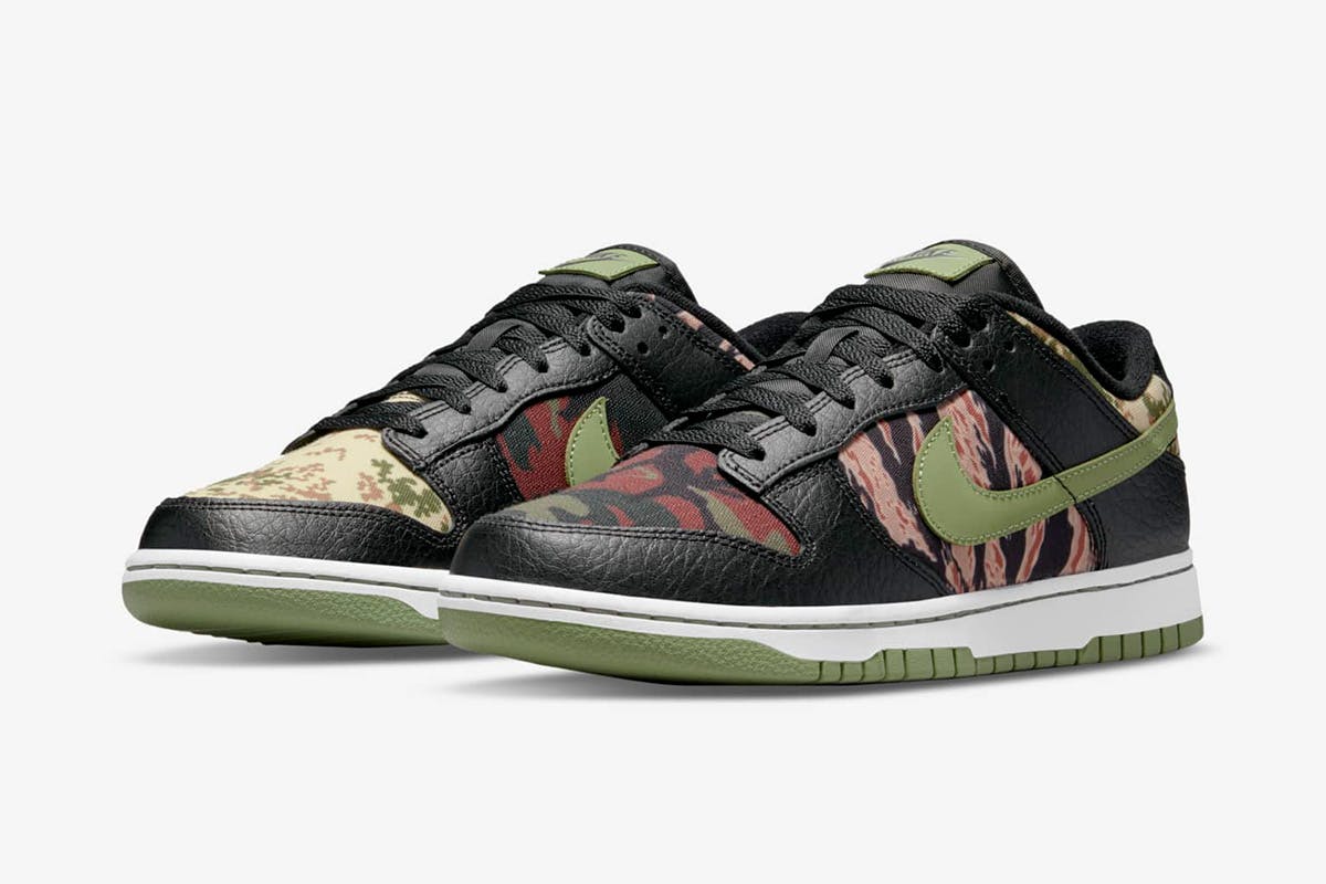 nike dunk low camo gs