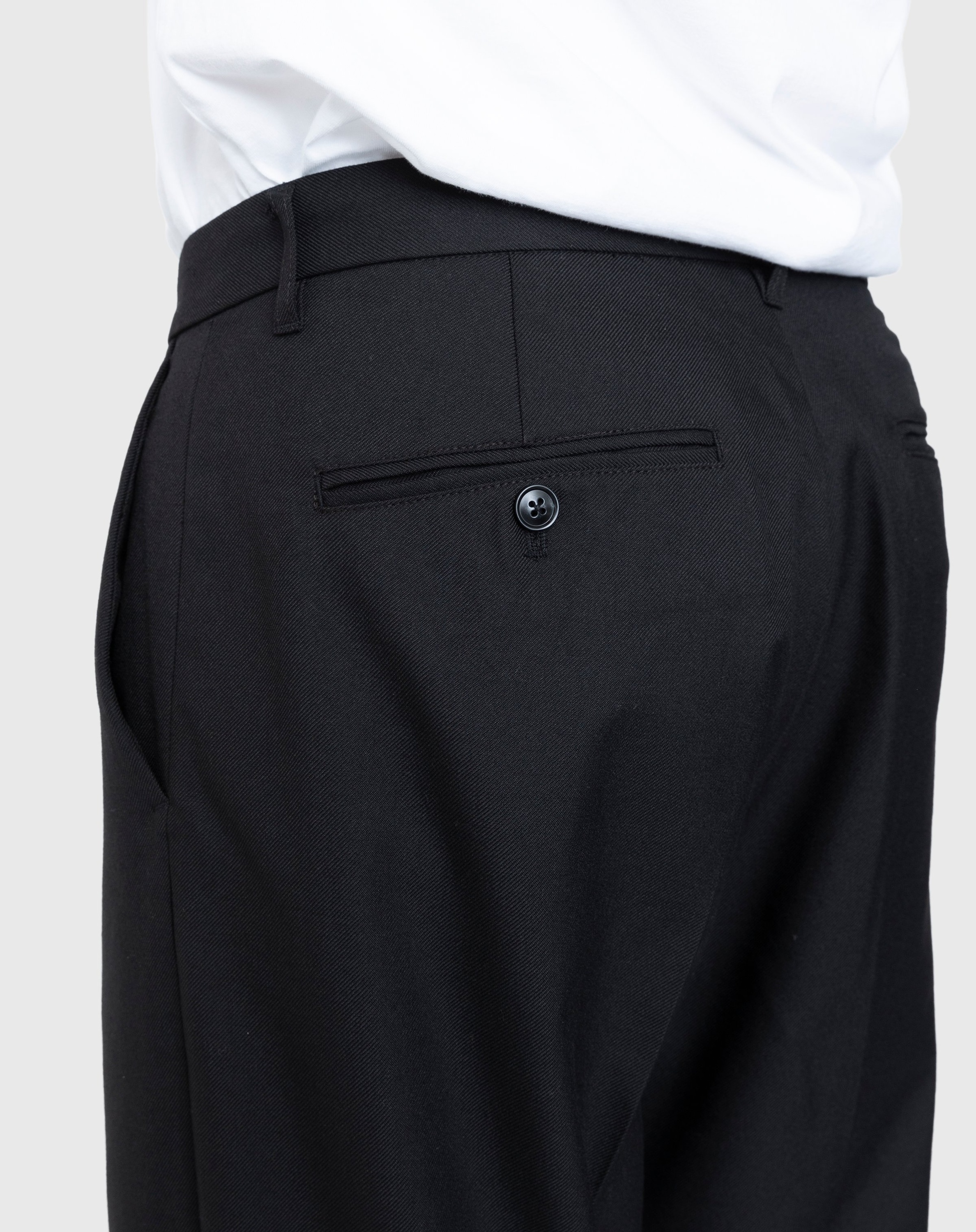 Highsnobiety – Heavy Wool Dress Pants Black - Pants - Black - Image 3