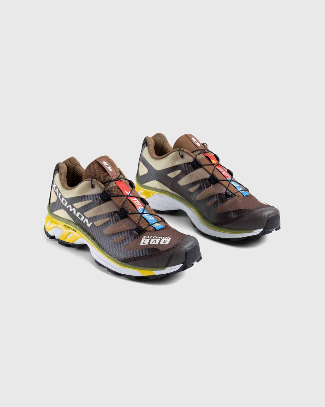 Salomon – XT-4 Delicioso/Toffee/Empire Yellow - Sneakers - Brown - Image 3