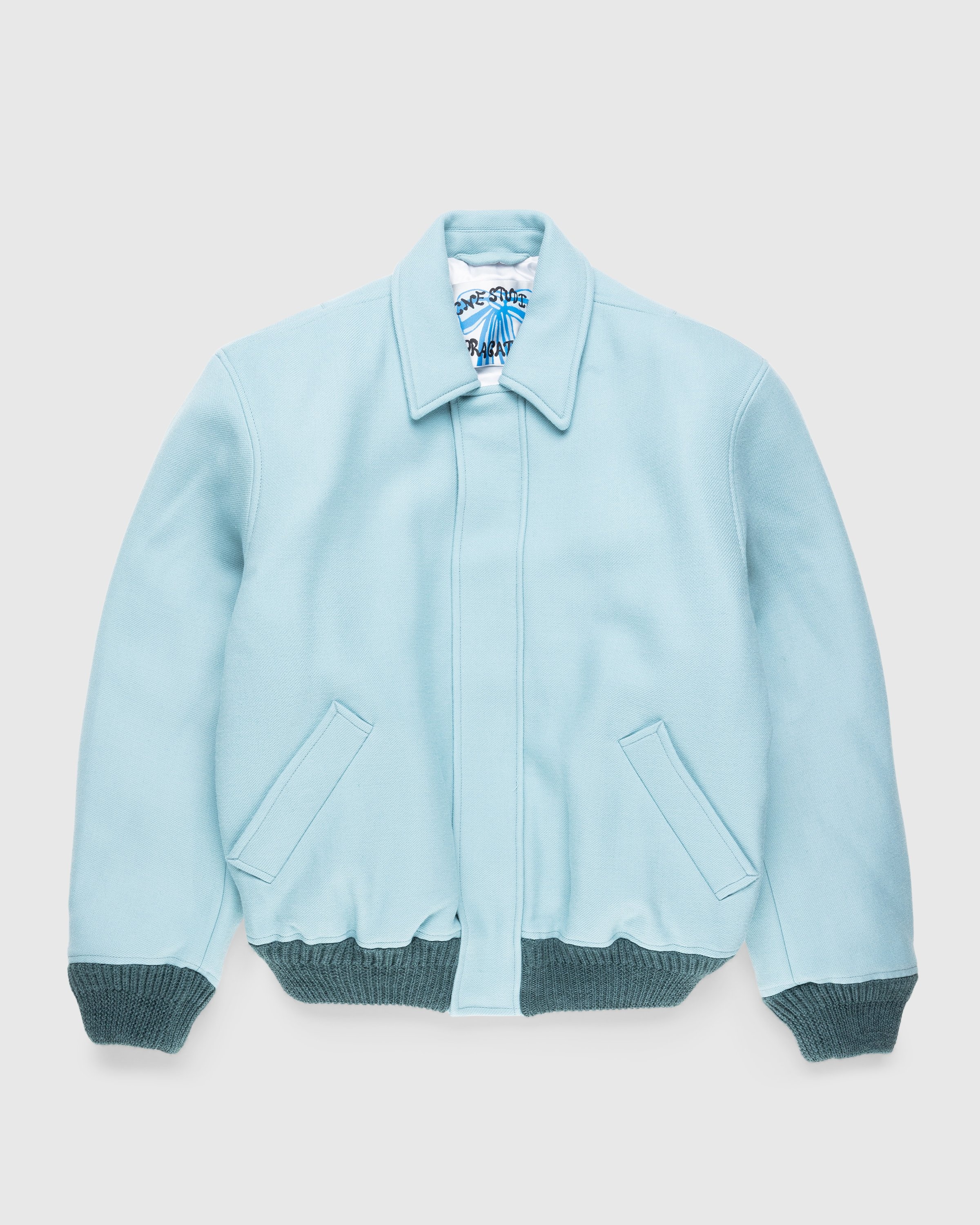 Acne Studios – Logo Bomber Jacket Pale Jade - Outerwear - Blue - Image 1