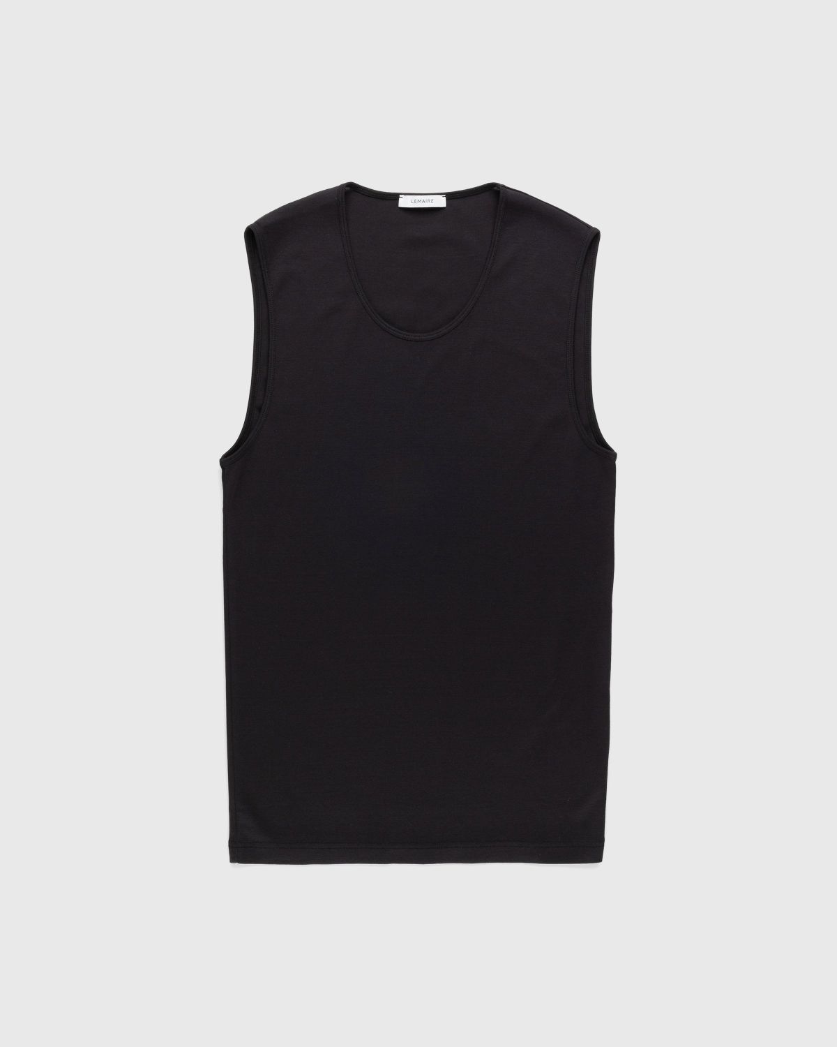 Lemaire – Ribbed Tank Top - Tank Tops - Blue - Image 1