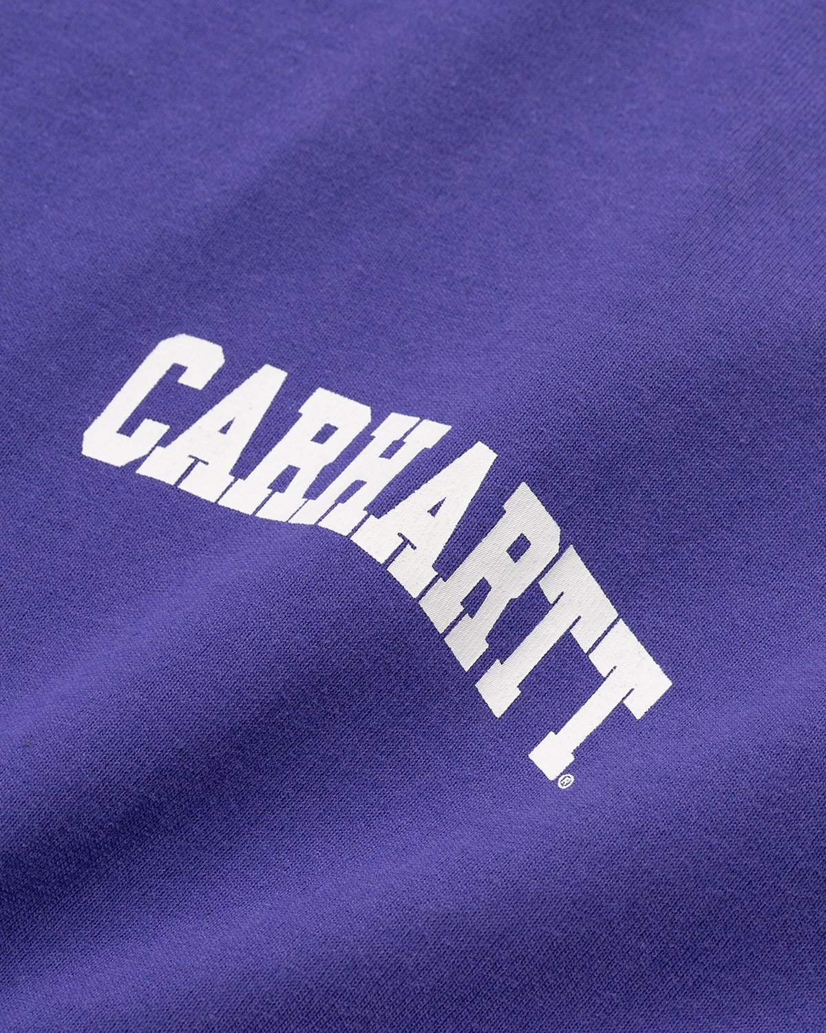 Carhartt WIP – University Script T-Shirt Razzmic White - T-Shirts - Purple - Image 3