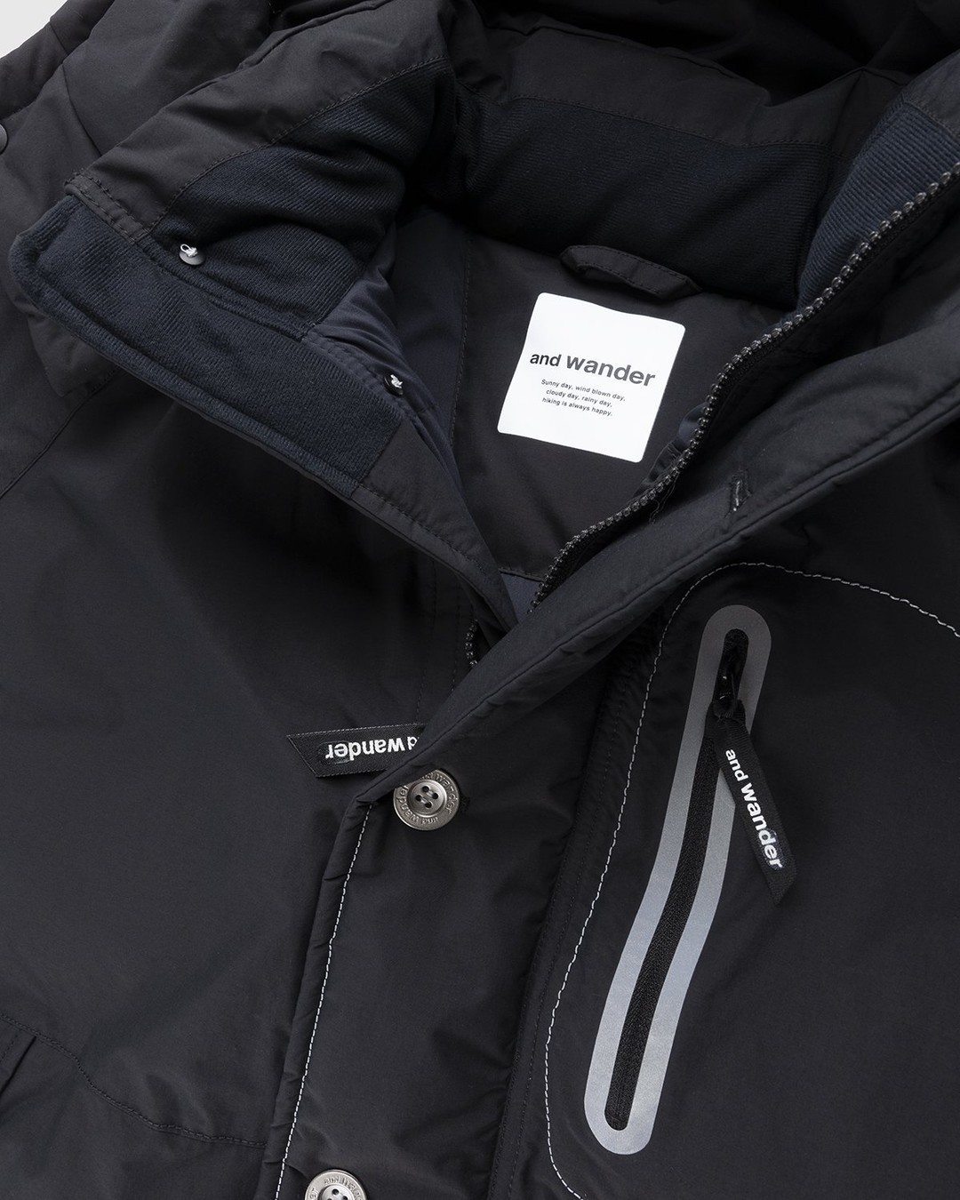 And Wander – 84 Tough Down Jacket Black - Outerwear - Black - Image 7