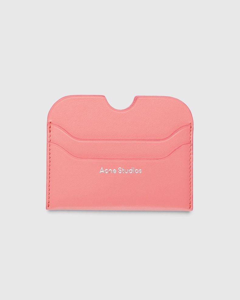 Leather Card Holder Electric Pink