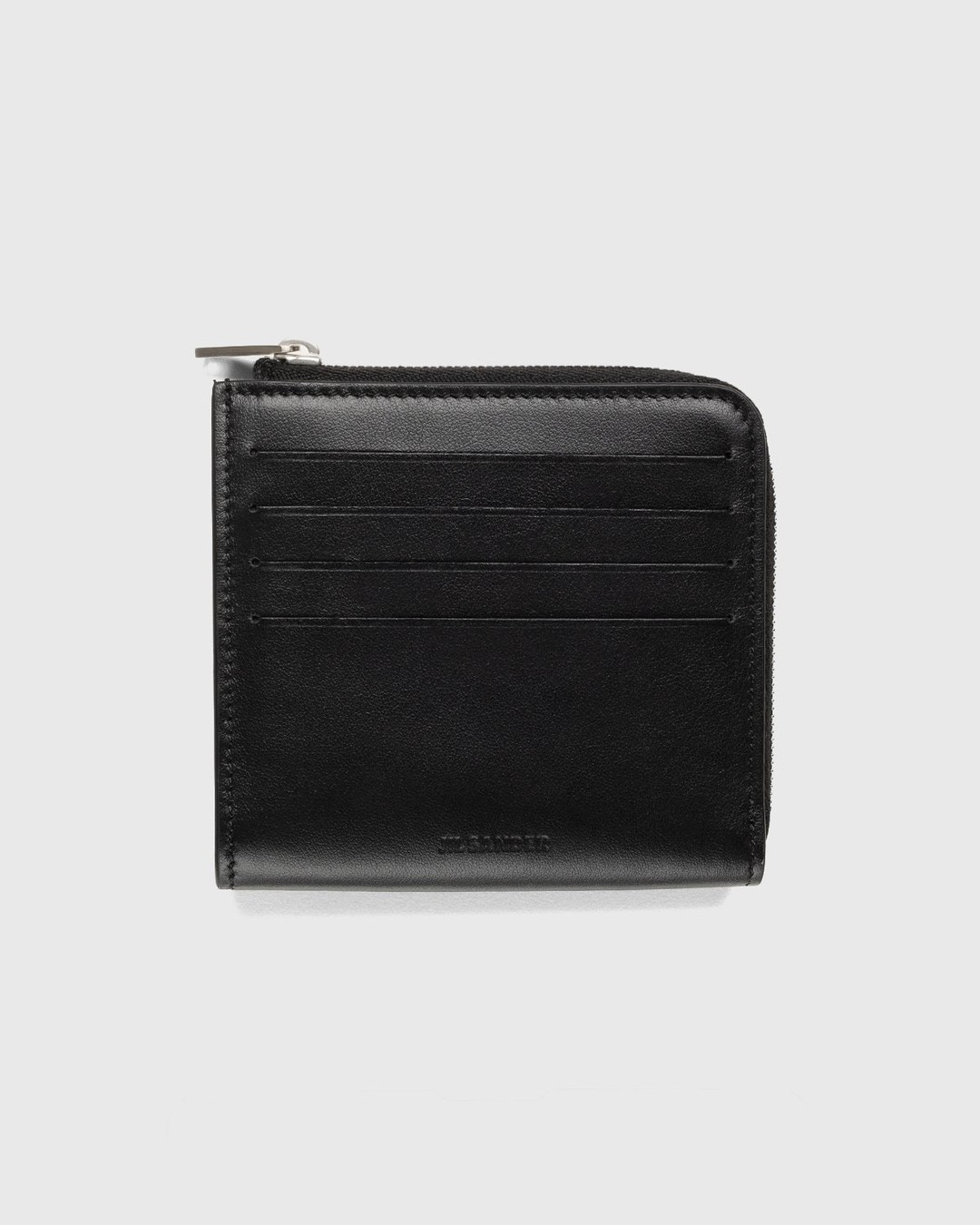 Jil Sander – Leather Card Wallet Black - Wallets - Black - Image 1