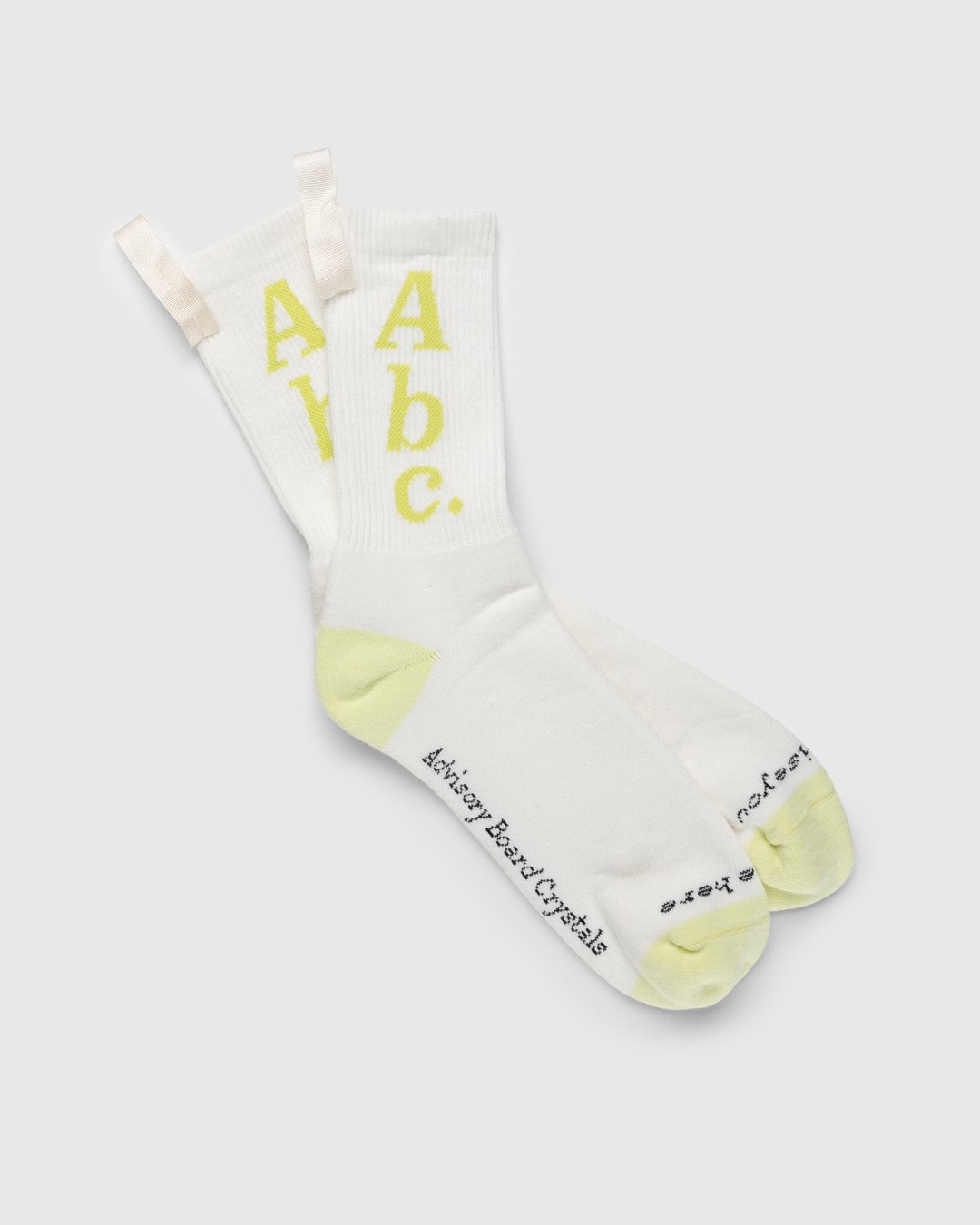 Abc. – Crew Socks Selenite/Sulfur - Crew - White - Image 1