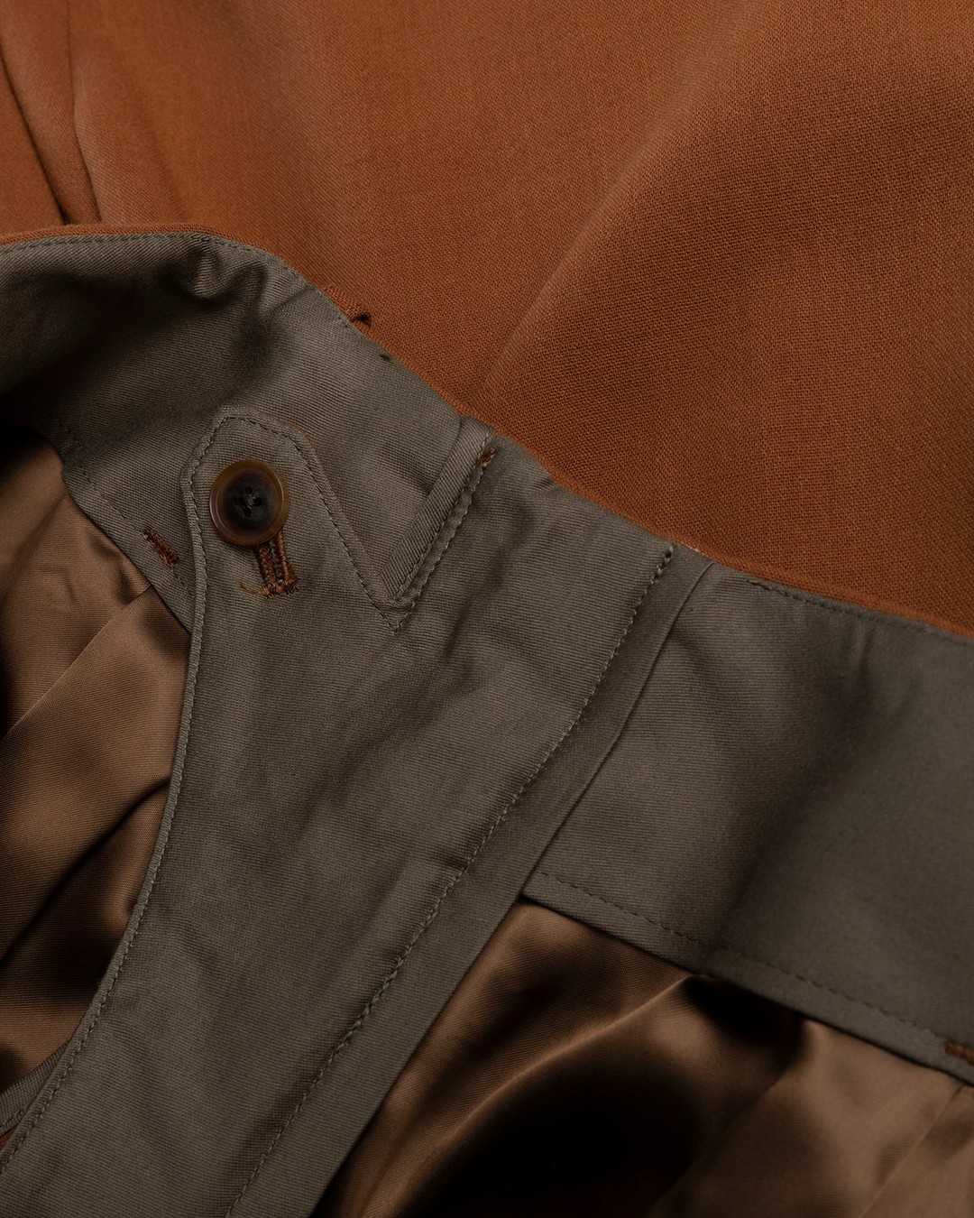 Auralee – Ultra-Fine Wool Pants Dark Orange - Pants - Orange - Image 4