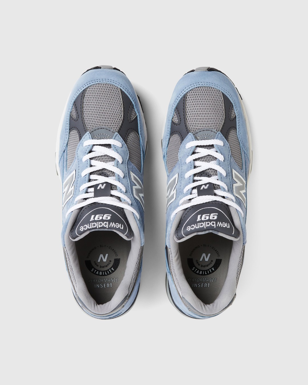 New balance grey and sales blue