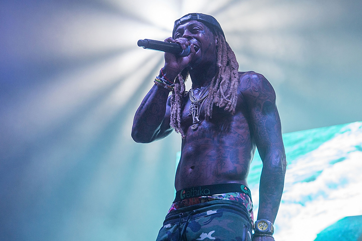 : Lil Wayne takes the stage at the Bud Light Party Convention in Houston