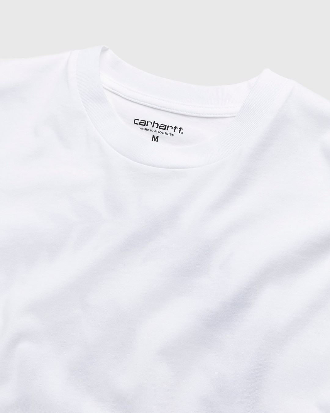 Carhartt WIP x Herrensauna – Logo Long Sleeve White Black Cypress - Longsleeves - White - Image 4