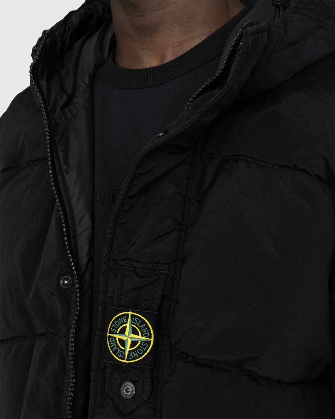 Stone Island – Reversible Nylon Metal Down Jacket Black - Outerwear - Black - Image 4
