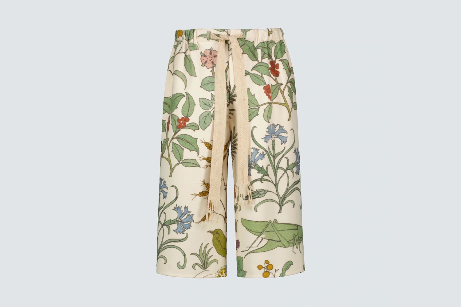 Floral Printed Drawstring Shorts
