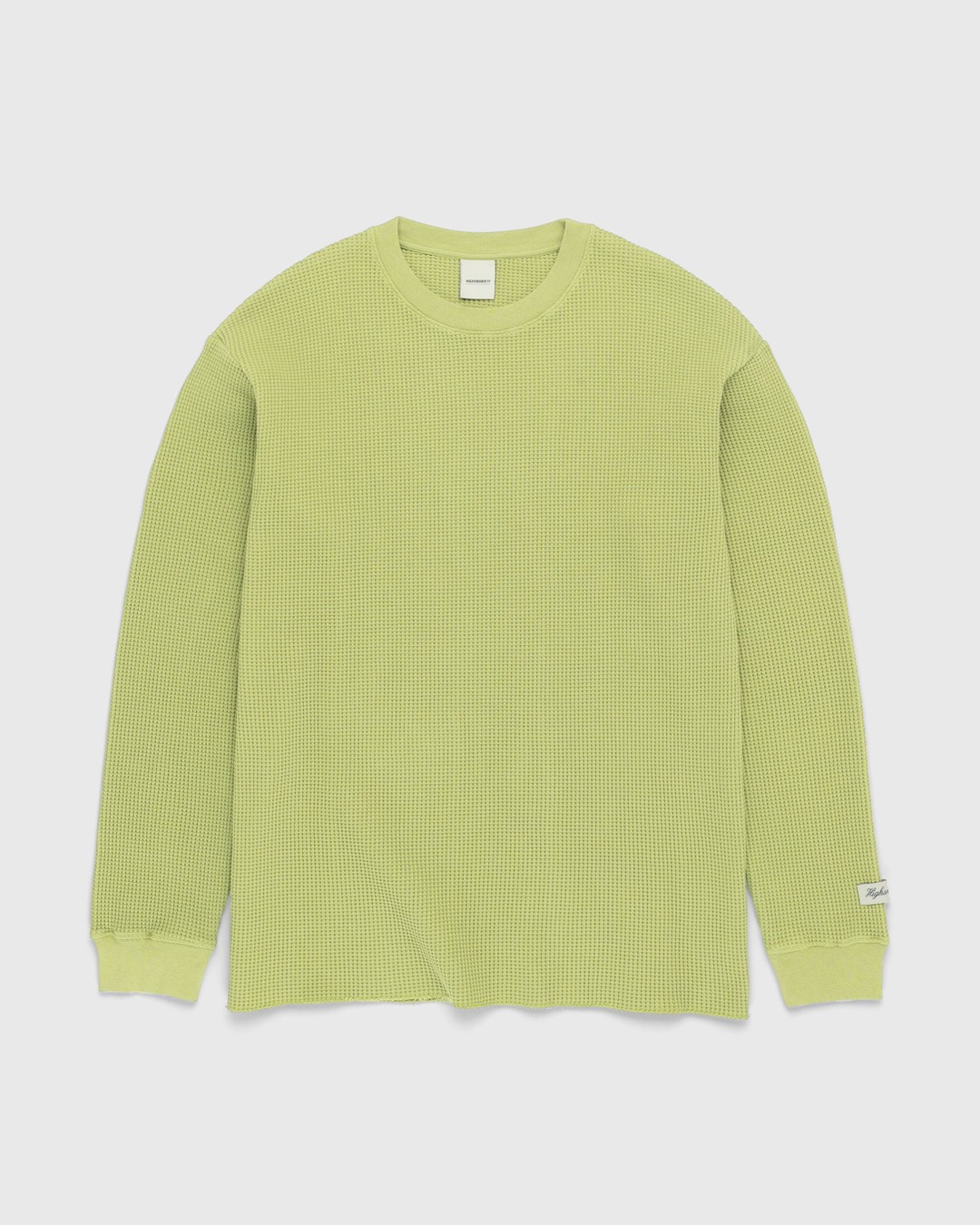 Highsnobiety – Thermal Crew Olive - Sweats - Green - Image 1