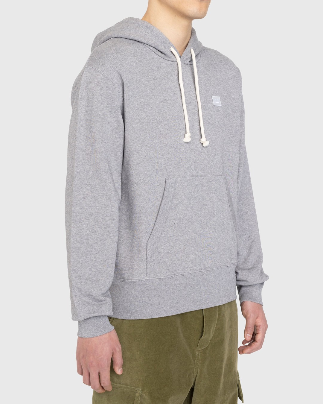 Acne Studios – Organic Cotton Hooded Sweatshirt Grey - Hoodies - Grey - Image 3