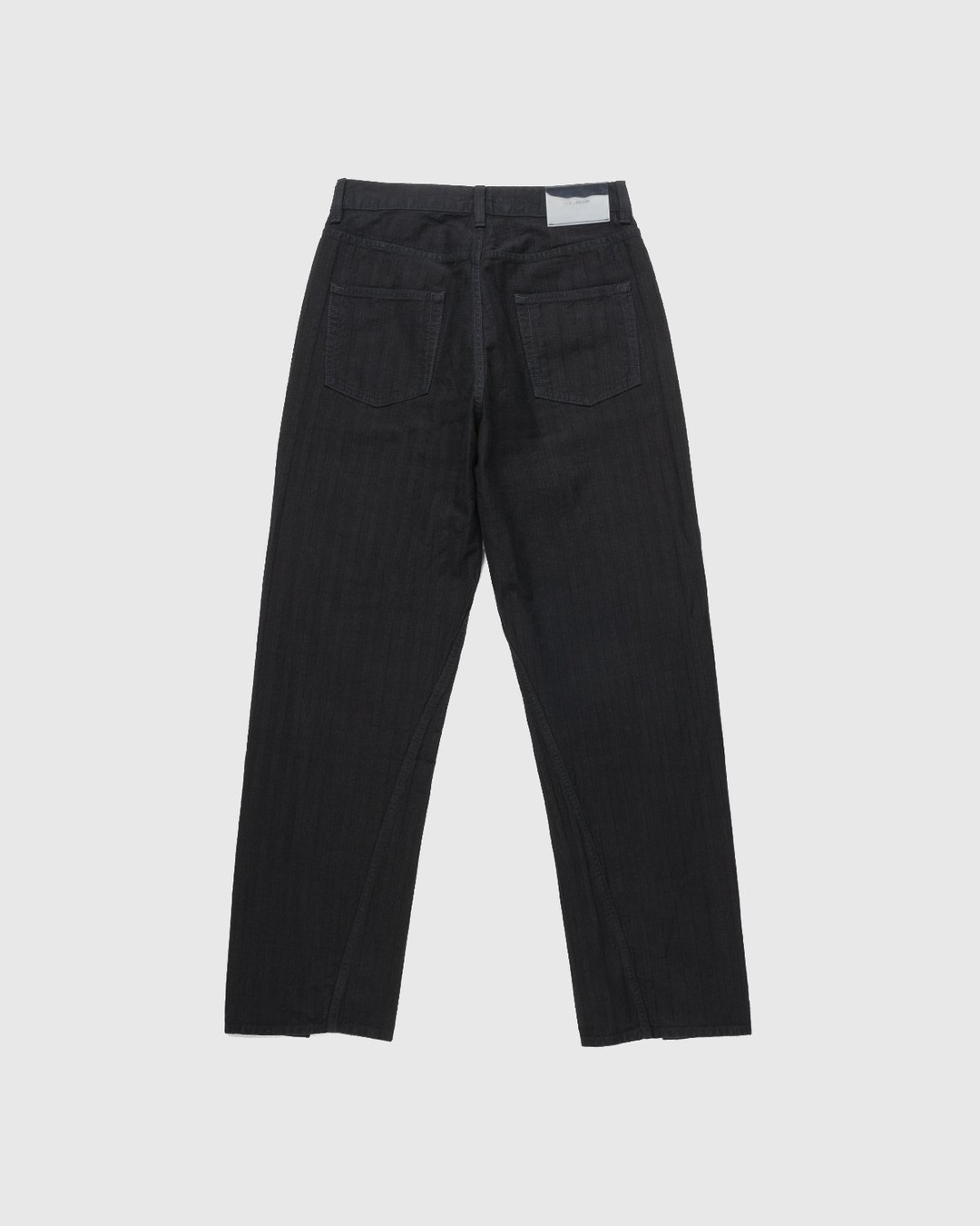 Our Legacy – Sabot Cut Overdyed HBT Stripe Black - Pants - Black - Image 2