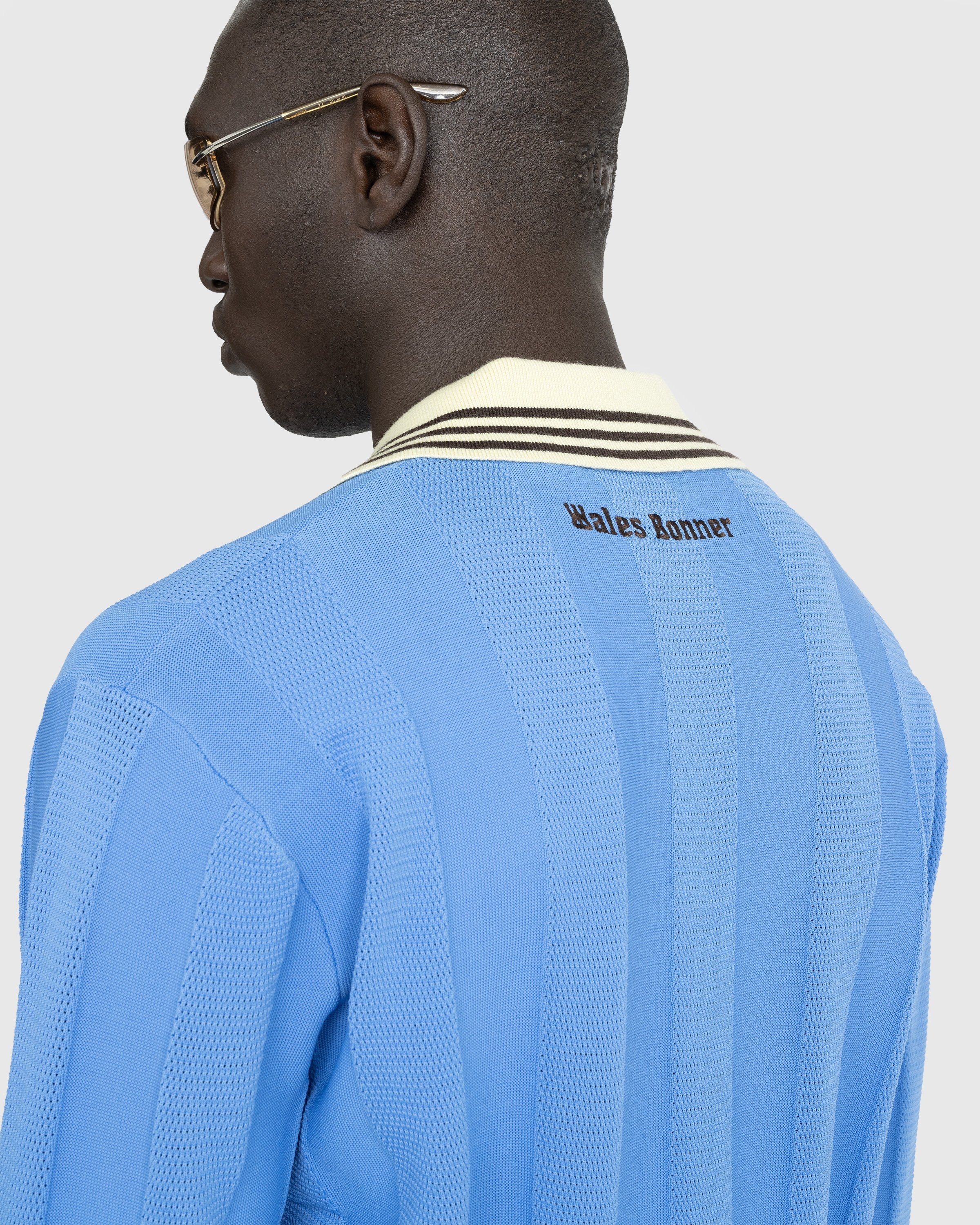 Adidas x Wales Bonner – Knit Football Long-Sleeve Lucky Blue - Longsleeves - Blue - Image 5