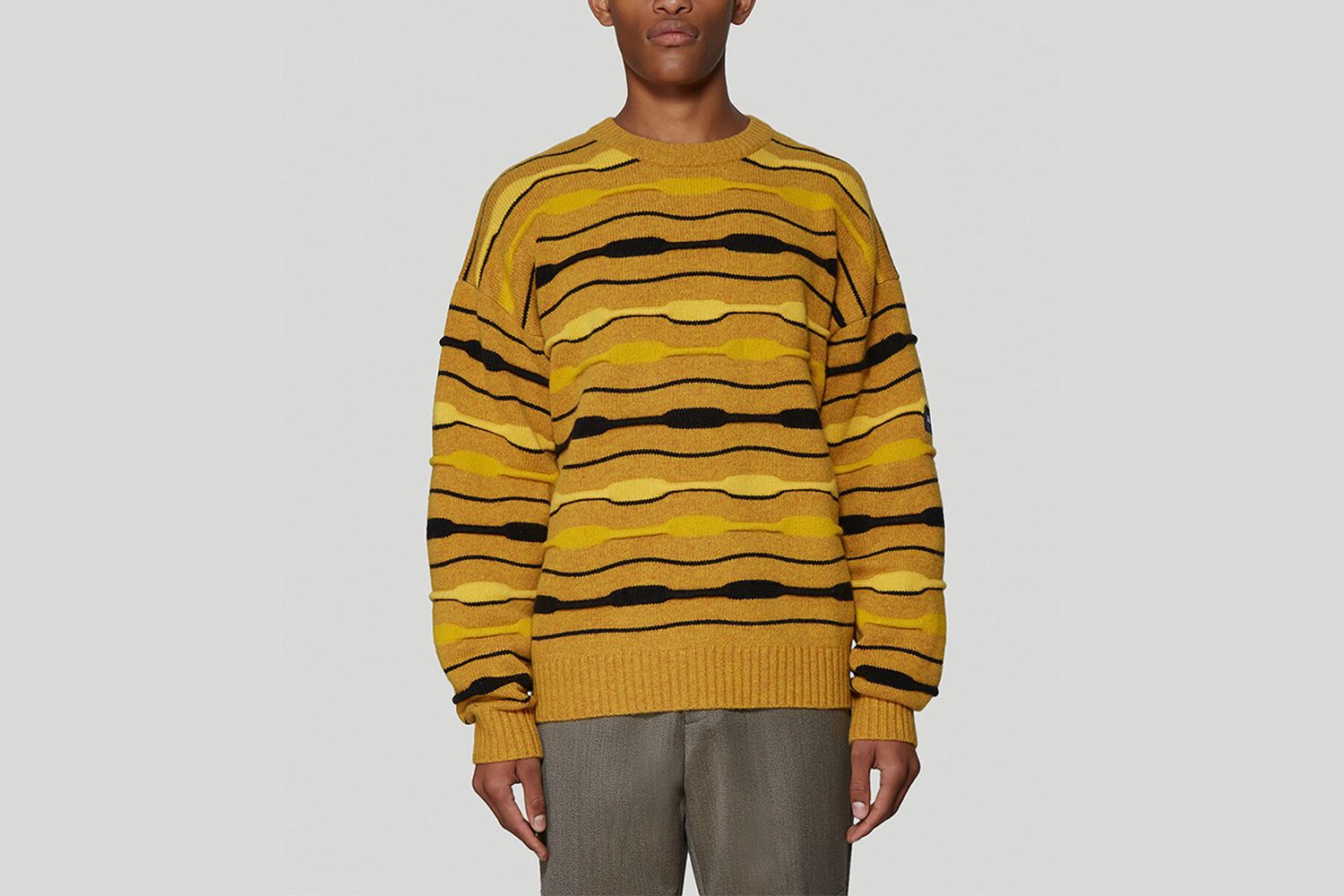 Striped Knit Sweatshirt