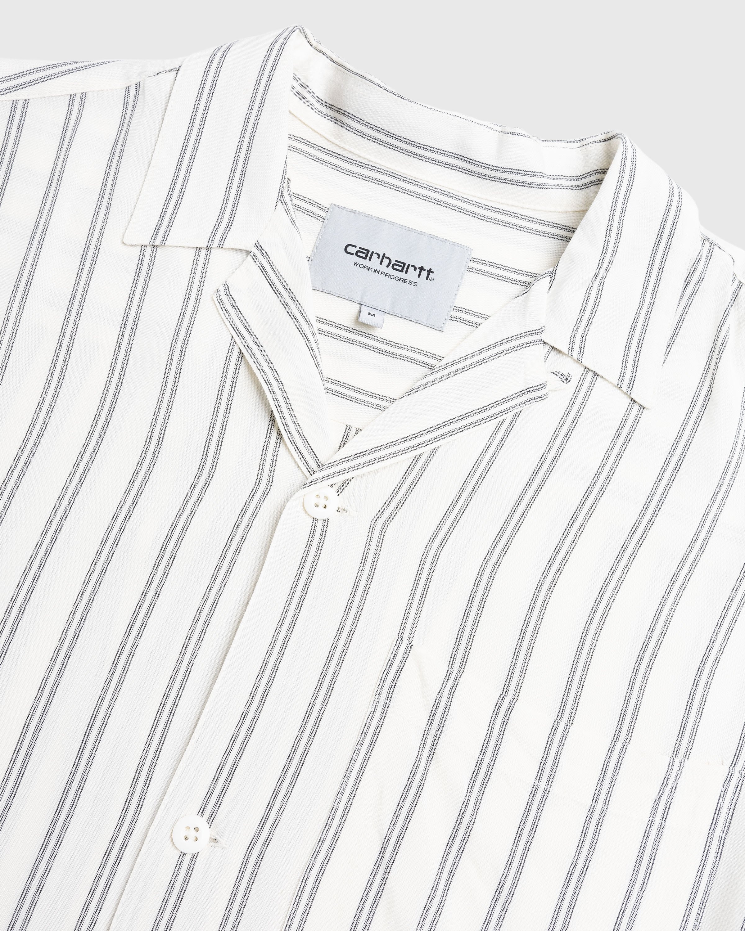 Carhartt WIP – Reyes Stripe Shirt Wax - Shirts - Beige - Image 6