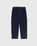 Contrast Brushed Nylon Elastic Pants Navy