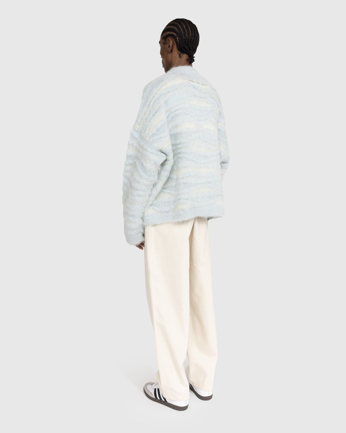 Bonsai – Oversized Knit Cardigan Ice - Knitwear - Blue - Image 3