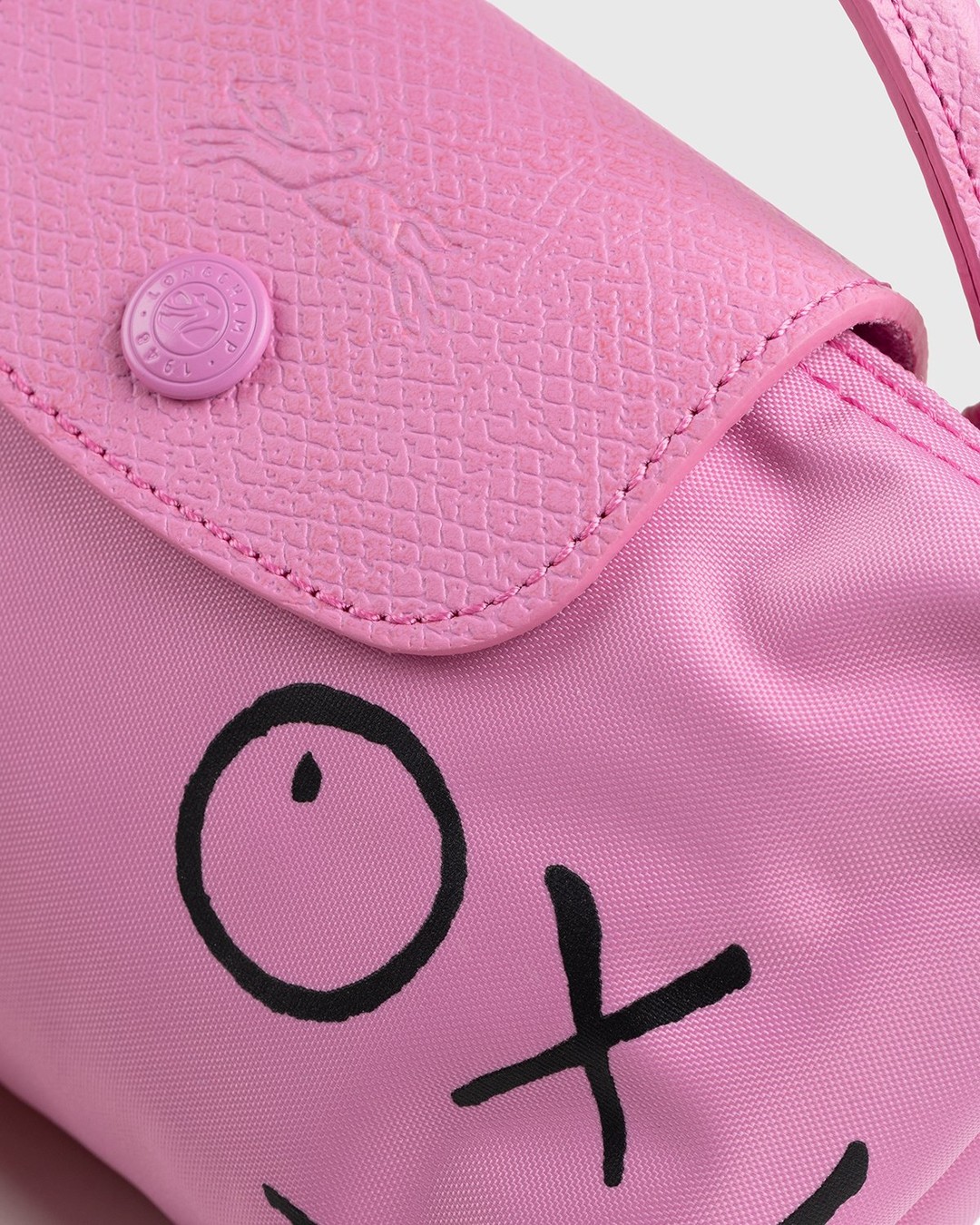 Longchamp X André Saraiva Le Pliage Pouch Pink Women