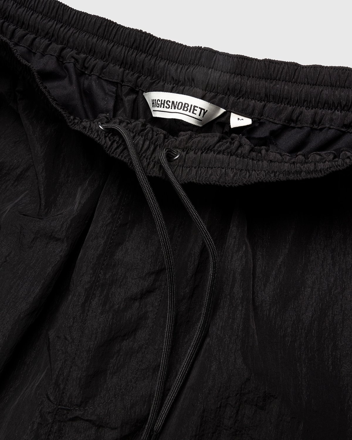 Highsnobiety – Crepe Nylon Elastic Pants Black - Active Pants - Black - Image 5