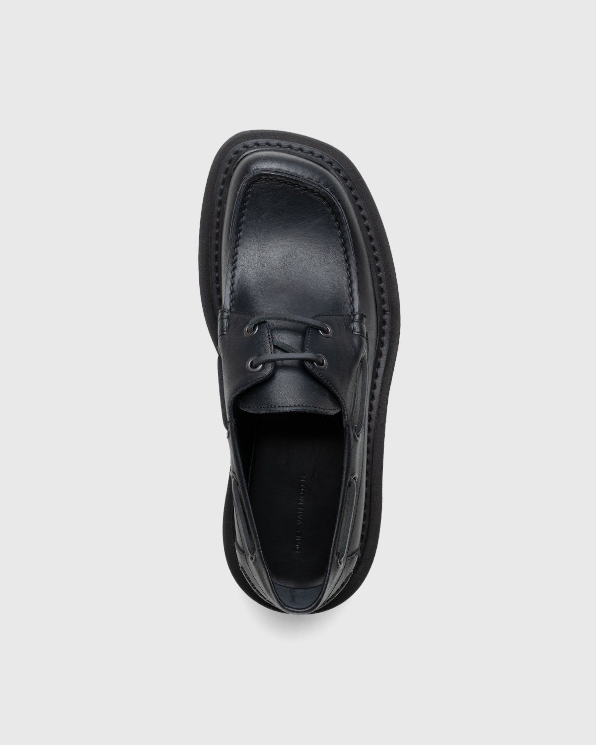 Dries van Noten – Leather Boat Shoe Black - Boat Shoes & Moccasins - Black - Image 5