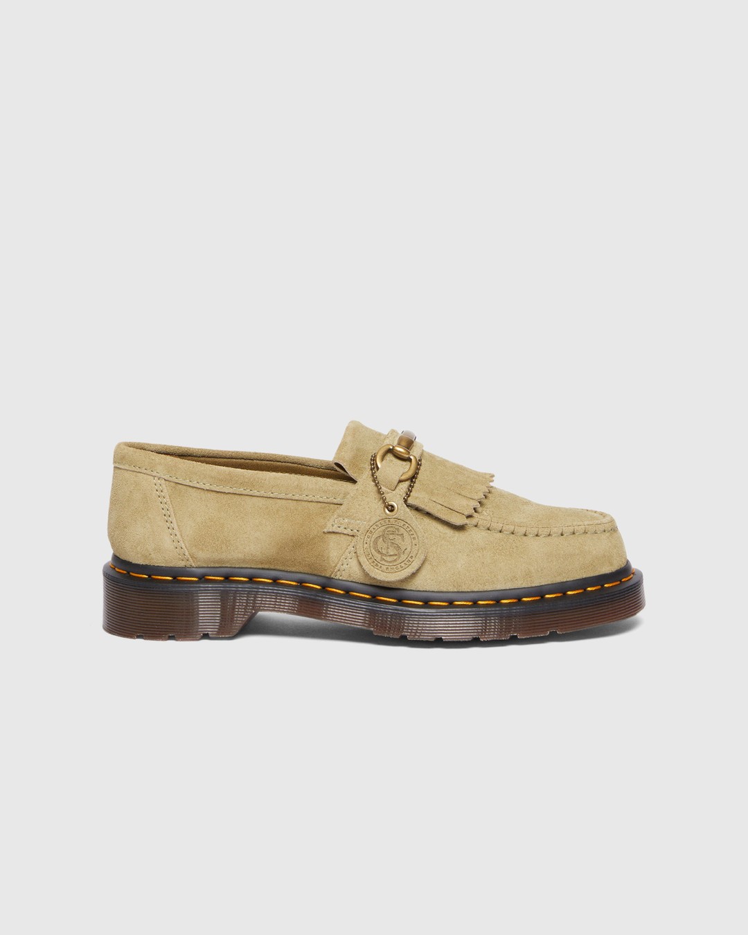 Dr. Martens – Adrian Snaffle Westminster Suede Pale Green - Shoes - Green - Image 1