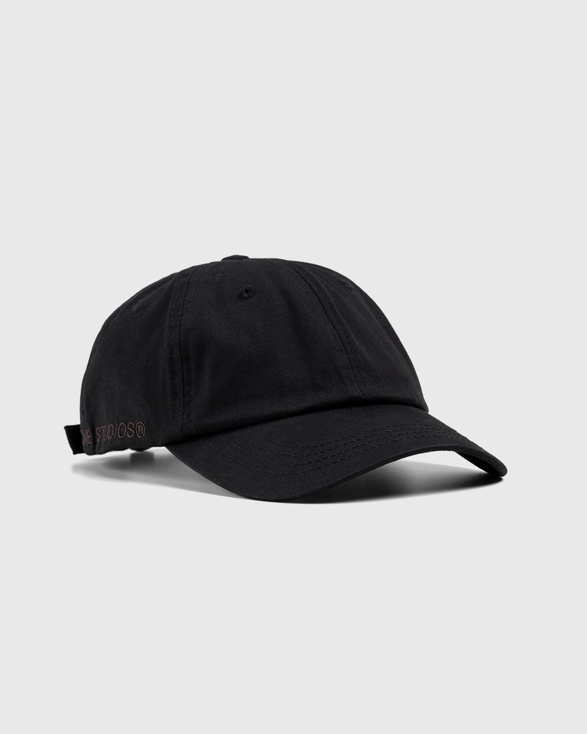 Acne Studios – Cotton Baseball Cap Black - Hats - Black - Image 1