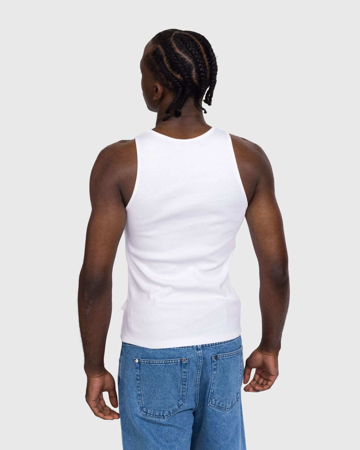 GmbH – Ali Rib Tank Top White - Tops - White - Image 3