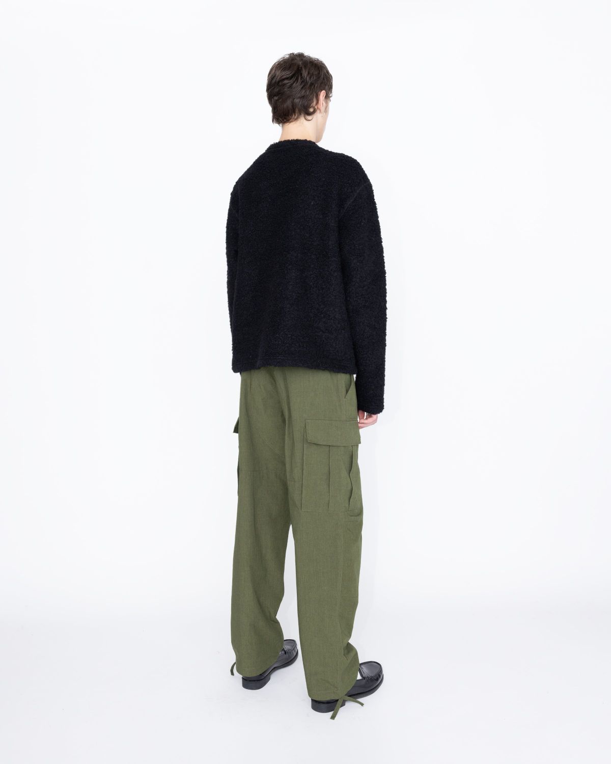 Highsnobiety HS05 – Wool Blend Inlaid Knit Crew Black - Knitwear - Black - Image 5