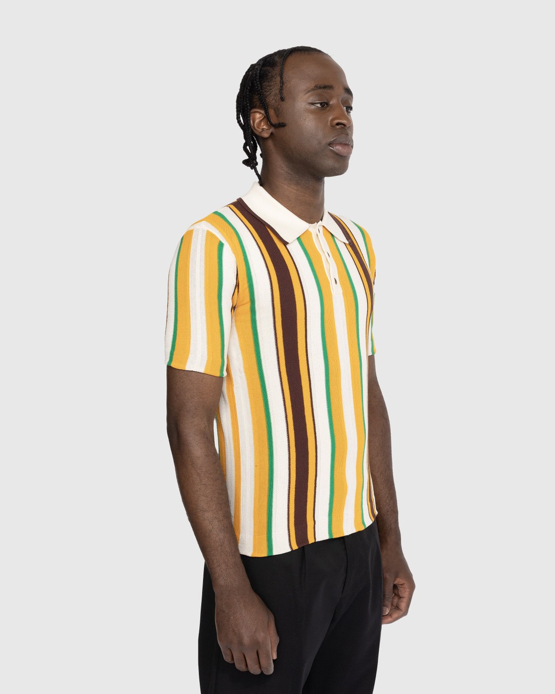 Wales Bonner – Optimist Polo Shirt Orange - Shirts - Orange - Image 4