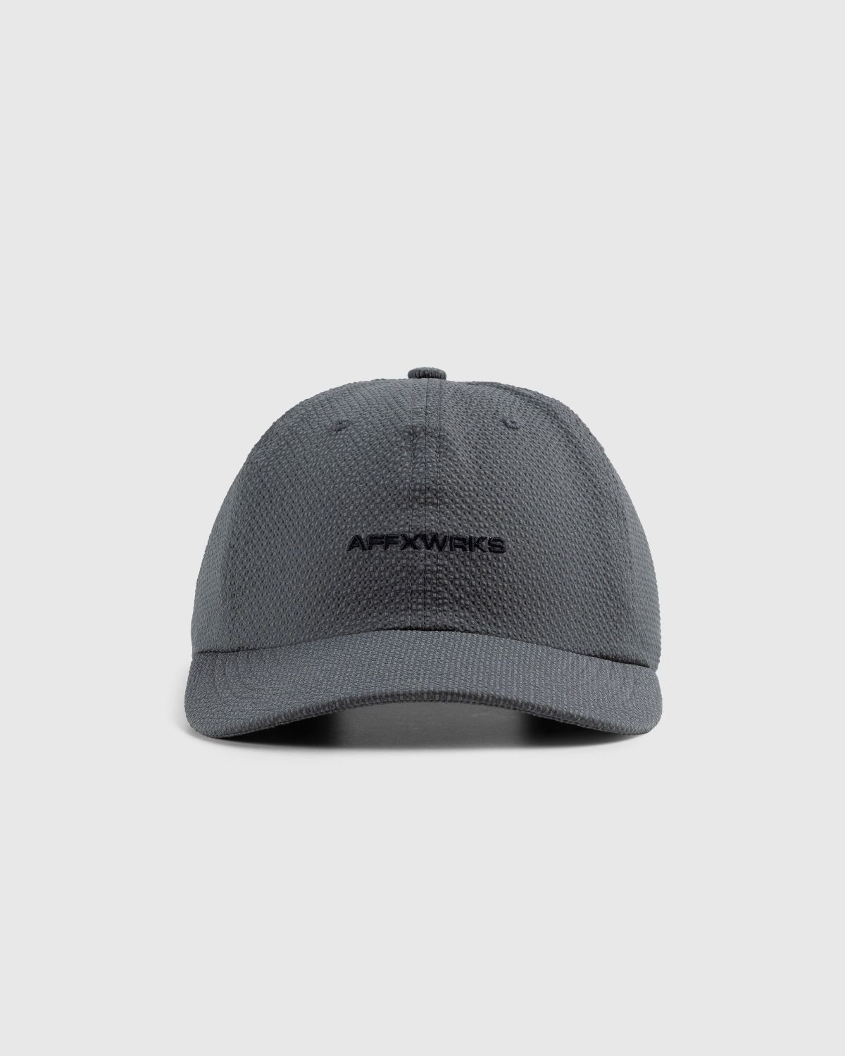 AFFXWRKS – Logo Cap Grey Seersucker - Hats - Grey - Image 2